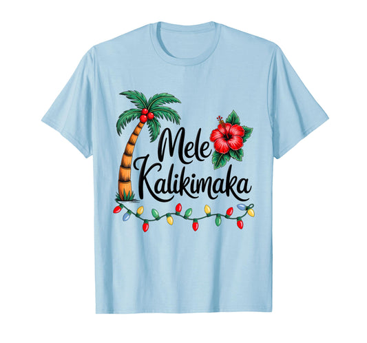 Mele Kalikimaka Tropical Christmas Hawaiian Xmas Family T-Shirt