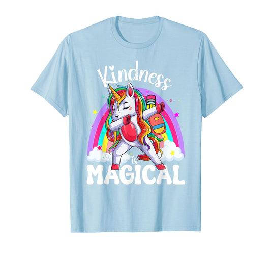 Groovy Unity Day Orange Kindness is Magical Unicorn Kids T-Shirt