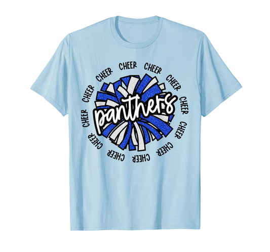 Panthers School Spirit Cheer Cheerleader Coach T-Shirt