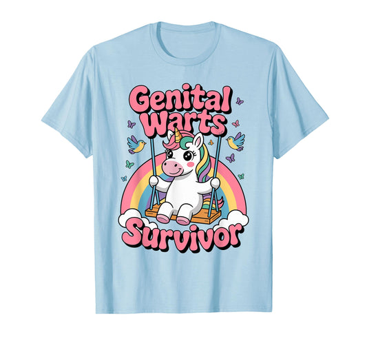 Genital Warts Survivor Unicorn T-Shirt