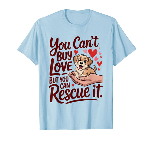 Rescue Dog Lover Dog Mom Save a Dog T-Shirt for Men Women Kids