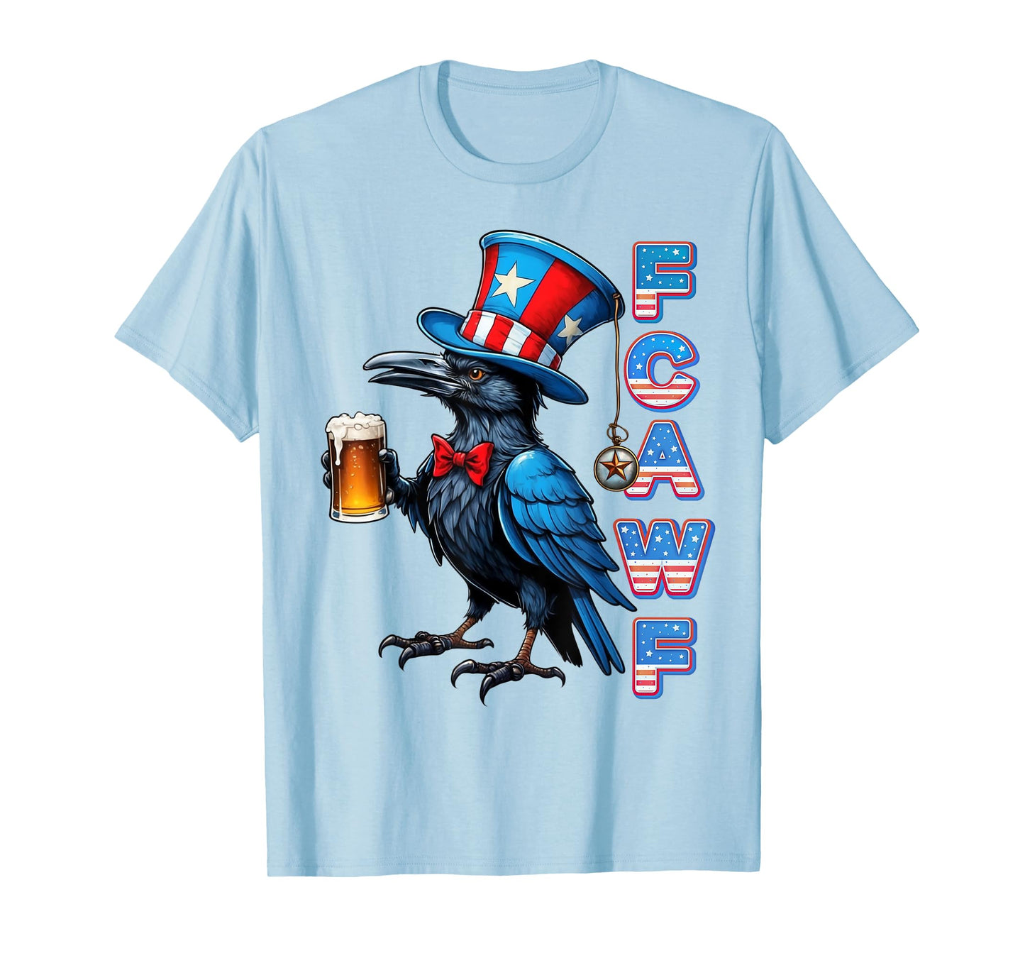 Black Crow, F-Caw-F Funny Black Bird T-Shirt