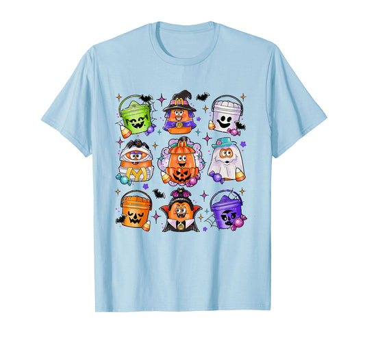 Vintage Funny Halloween Pumpkin Spooky Nuggets Chicken Cute T-Shirt