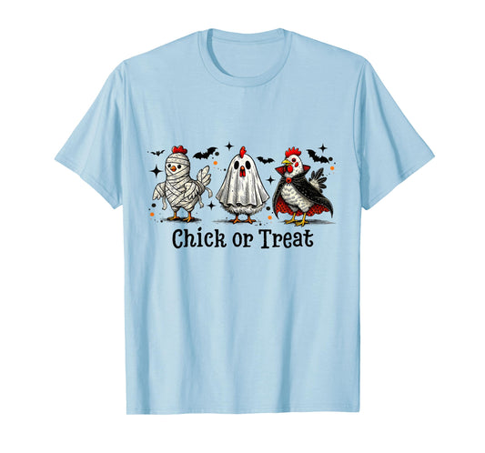 Funny Halloween Chicken Chick Or Treat T-Shirt