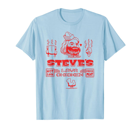 A Minecraft Movie Steve's Lava Chicken Restaurant Logo T-Shirt