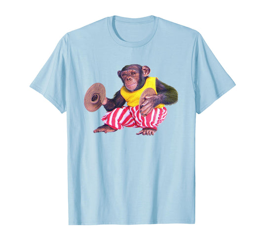 Cymbal Chimp Toy, Jolly Monkey With Cymbals Vintage Retro T-Shirt