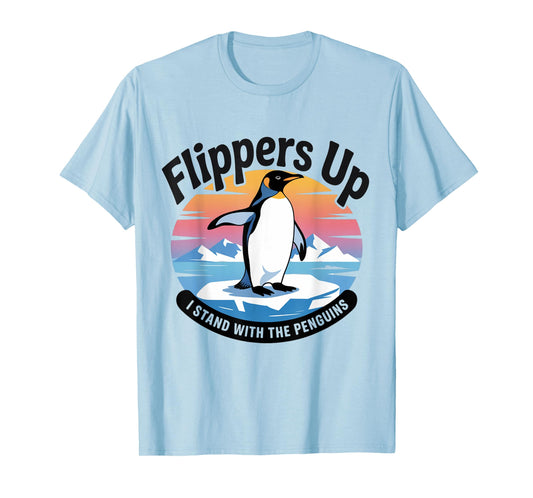 Funny Resist Penguins Protest Against Tariffs T-Shirt