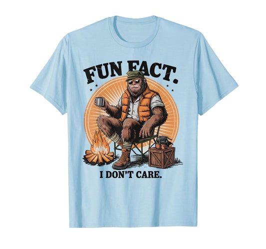 Bigfoot Sasquatch I Don’t Care Sarcastic Bigfoot Cryptid T-Shirt