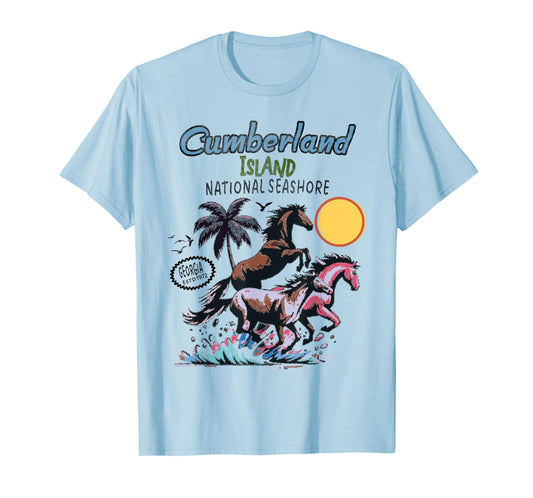 Cumberland Island National Seashore native horses T-Shirt