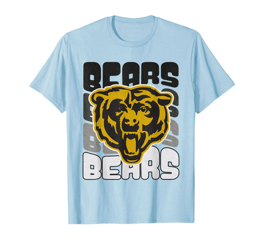 Bear Mascot School Spirit Sports Team Logo Mom Football Game T-Shirt