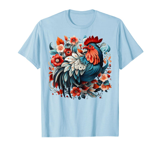 Chicken Floral T-Shirt