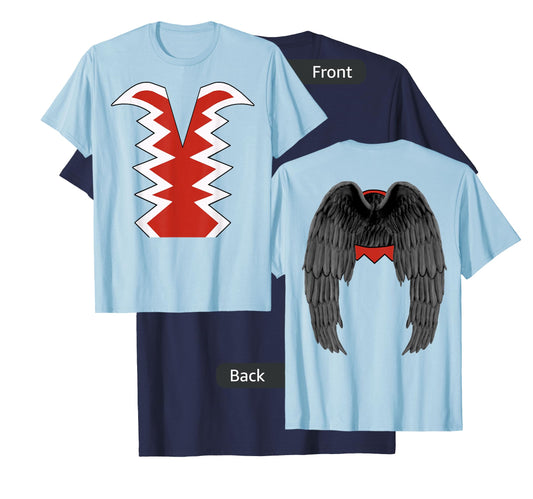 (Wings on Back) Flying Monkeys Costume Oz Halloween Costume T-Shirt