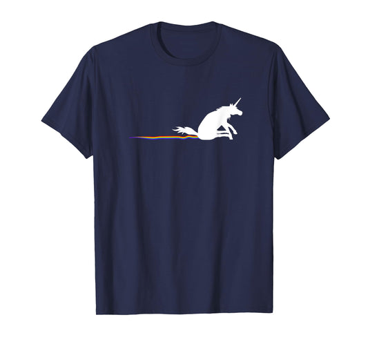 Unicorn rainbow butt scrape T-Shirt