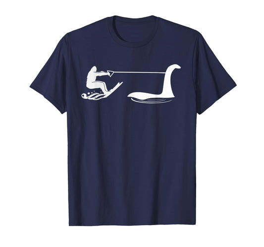 Bigfoot and Lochness Monster jet skiing T-Shirt