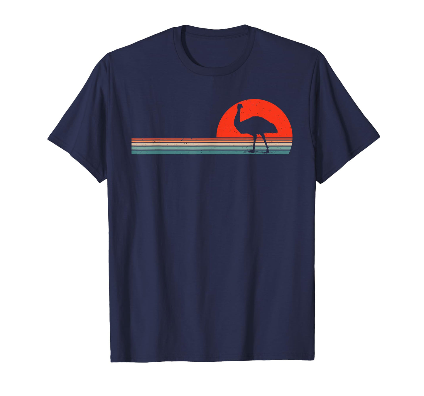 Cool Retro Emu Bird Lover Australian Animal T-Shirt