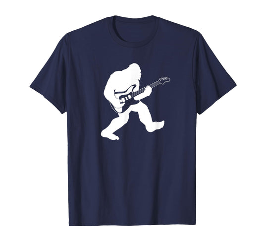 Bigfoot playing electric guitar T-Shirt