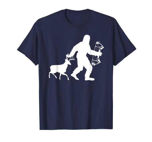 Deer Bow Hunting Bigfoot Deer Hunter Crossbow Sasquatch Cool T-Shirt