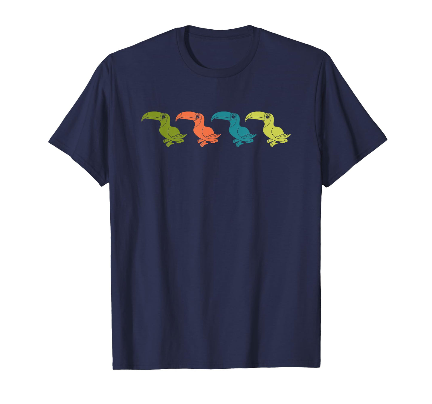 Retro Exotic Bird Tropical Toucan T-Shirt