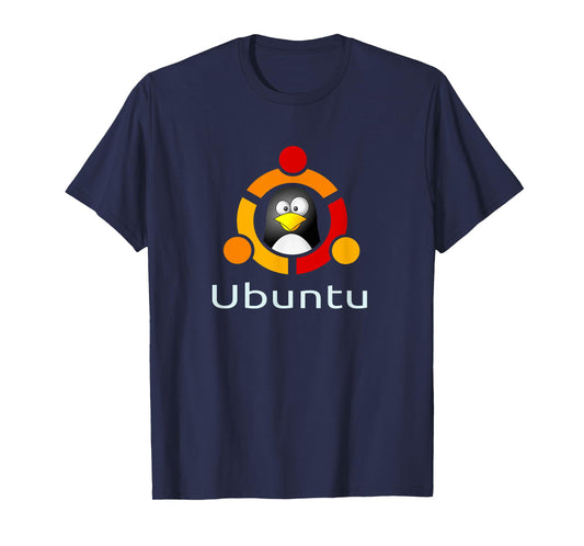 Ubuntu Linux Os T-Shirt funny Tux Penguin Tee-Shirt T-Shirt