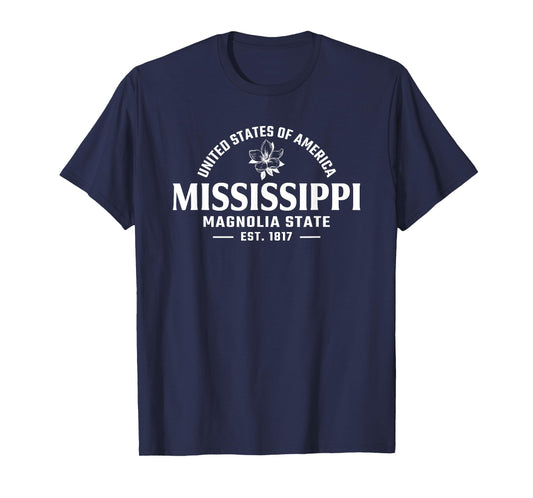 Mississippi - The Magnolia State - Throwback Design Classic T-Shirt
