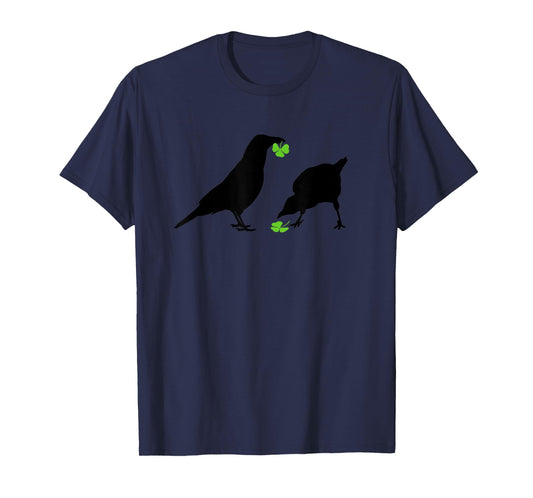 Saint Patrick's Day Shamrock Crows for Bird Lovers T-Shirt