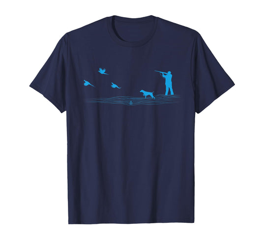 Flying Pheasant Graphic Upland Bird Hunter Dog Hunting T-Shirt