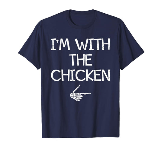 I'm With The Chicken Easy Halloween Costume Couples Matching T-Shirt