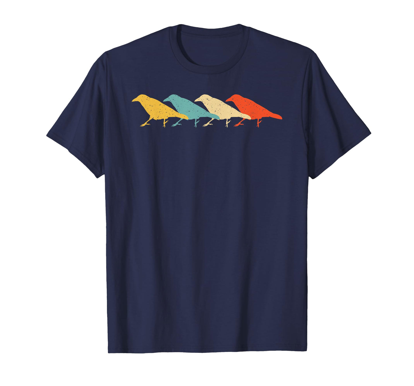 Crow Vintage Retro Raven Bird Lover 60s 70s Gift T-Shirt