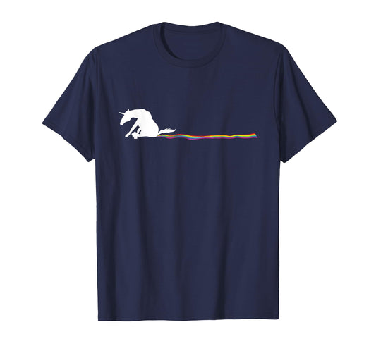 Funny unicorn dog rainbow track T-Shirt for Men Women