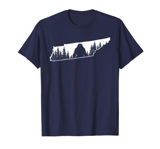 Tennessee Bigfoot Nature State Pride Sasquatch Silhouette T-Shirt