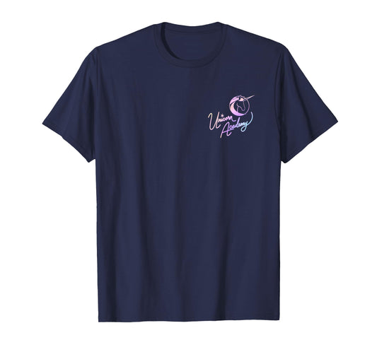 Unicorn Academy Rider and Unicorn Bond Front and Back Print T-Shirt