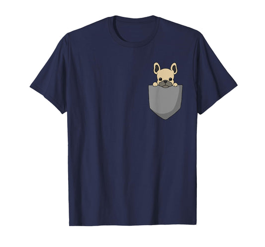 French Bulldog Pocket Funny French Bulldog T-Shirt