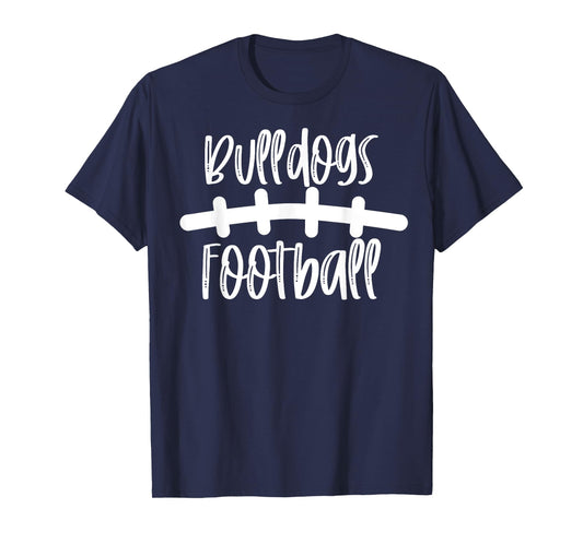 Bulldogs Football School Spirit Team Mascot Game Night T-Shirt
