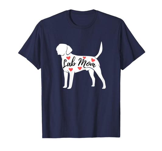 Lab Mom - Labrador Retriever Lover Dog Owner Pet T-Shirt for Women Girls Kids