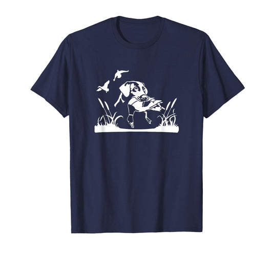 Bird Dog Duck Hunting Willow In The Marsh Hunter T-Shirt T-Shirt