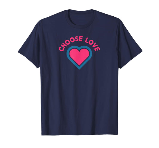 Awesome College Stuff Always CHOOSE LOVE T-Shirt - Women's Unisex Black Short Sleeve Crew Neck Modern Funny Love Design - Small