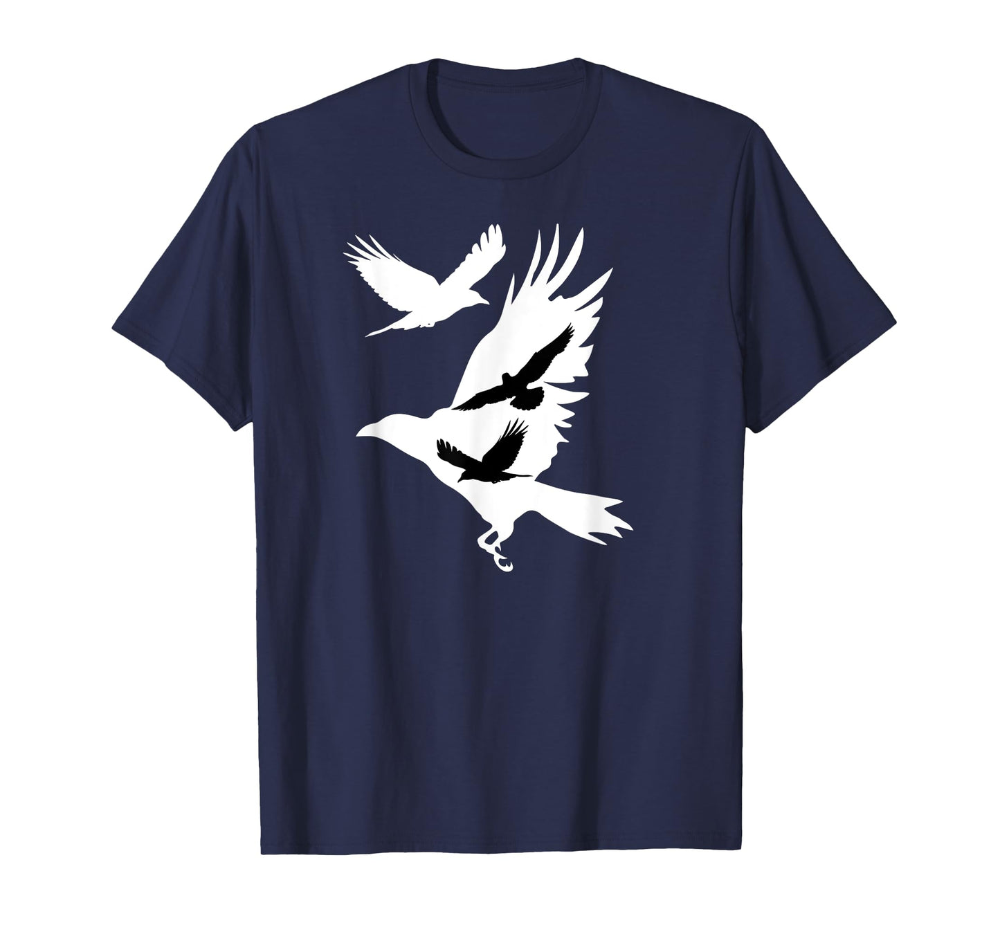 Crows in Flight Crow Raven Blackbird Bird Ornithology T-Shirt