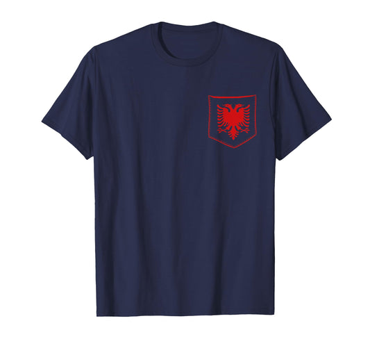 Albania Flag Shqip Shqiponja Albanian Eagle Albania T-Shirt