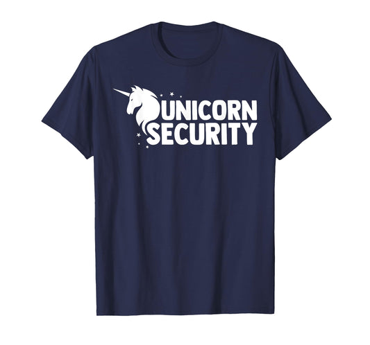Unicorn Security Squad Symbol Tee Funny Dad Brother Gift T-Shirt