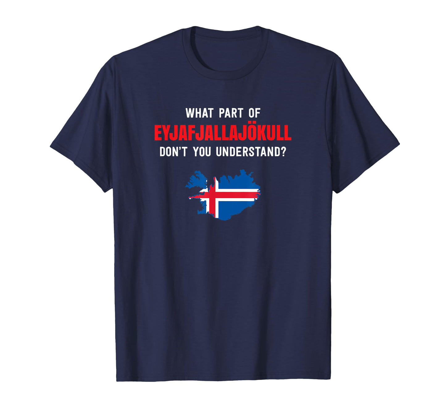 What part of Eyjafjallajökull, Iceland T-Shirt