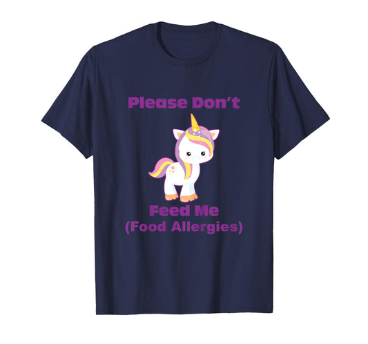 Food Allergy Toddler Kids with Cute Unicorn T-Shirt