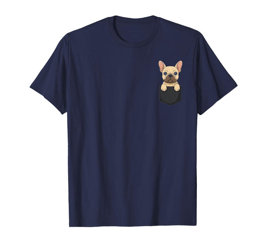 Cute Pocket French Bulldog Funny Dog Lover T-Shirt