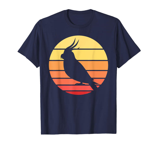 Retro Cockatiel Shirt For Men Women Kids Parrot Bird Lover T-Shirt