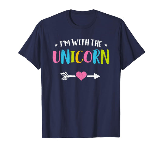 I'm With The Unicorn Cute Funny Couple Halloween Costume T-Shirt