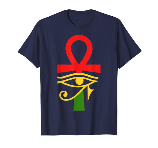 Ancient Egypt Egyptian Ankh Eye Of Horus Kemetic T-Shirt