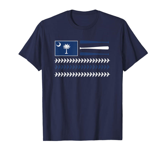 South Carolina High School Baseball SC Palmetto State Flag T-Shirt