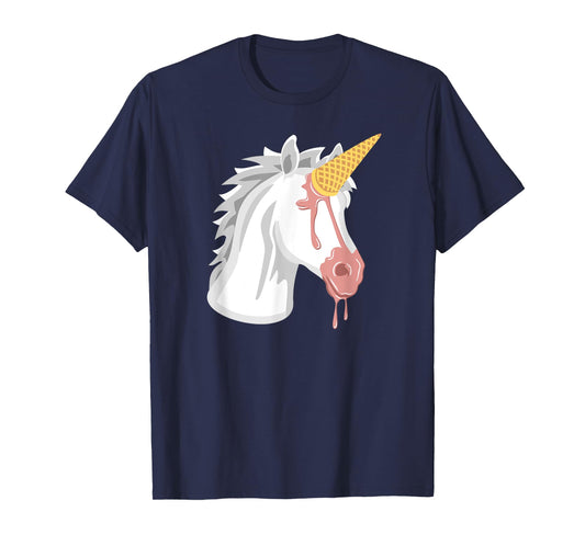 Ice Cream Cone Funny Unicorn Clothing Women Girls T-Shirt