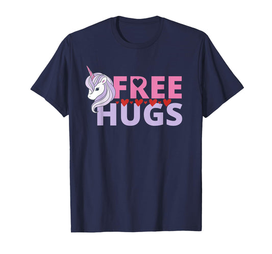 Free Hug Unicorn Good Vibe, Smiles, Kindness, Humanity T-Shirt
