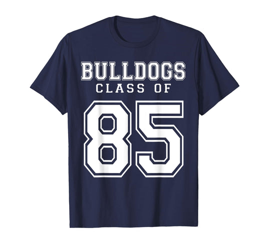 Class Of 1985 Bulldogs Custom Graduation Senior Personalized T-Shirt
