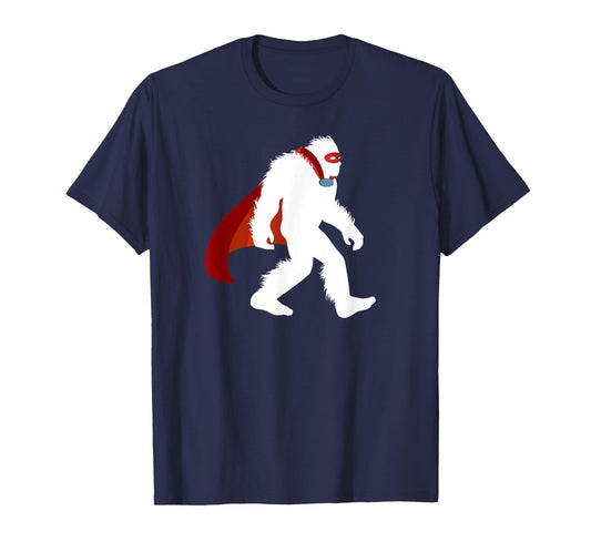 Fun Bigfoot Superhero Vigilantism Cryptid Sasquatch Crusader T-Shirt